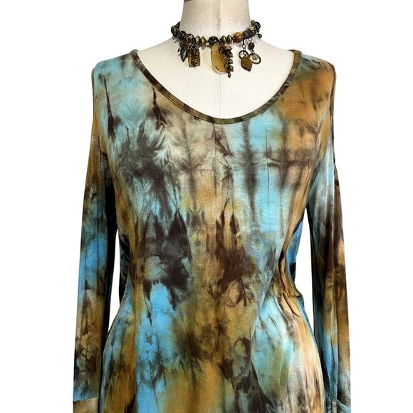 Vintage R. Rouge USA Fairy Hippie Boho Long Sleeve Long Sleeve Top - Picture 2 of 13